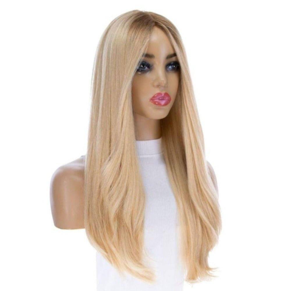 26" Amber Silk Top Wig Golden Blonde