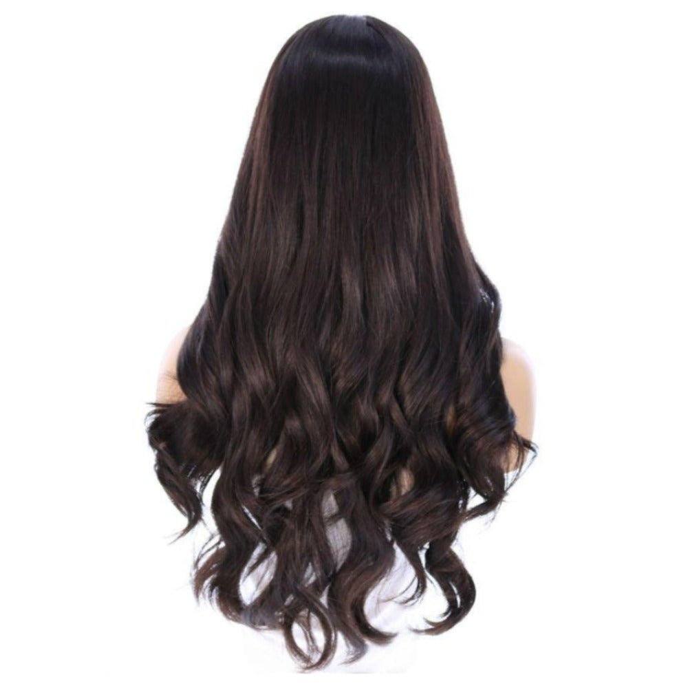 26" Amber Silk Top Wig Soft Black