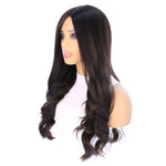 26" Amber Silk Top Wig Soft Black