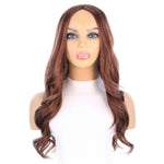 26" Amber Silk Top Wig Auburn