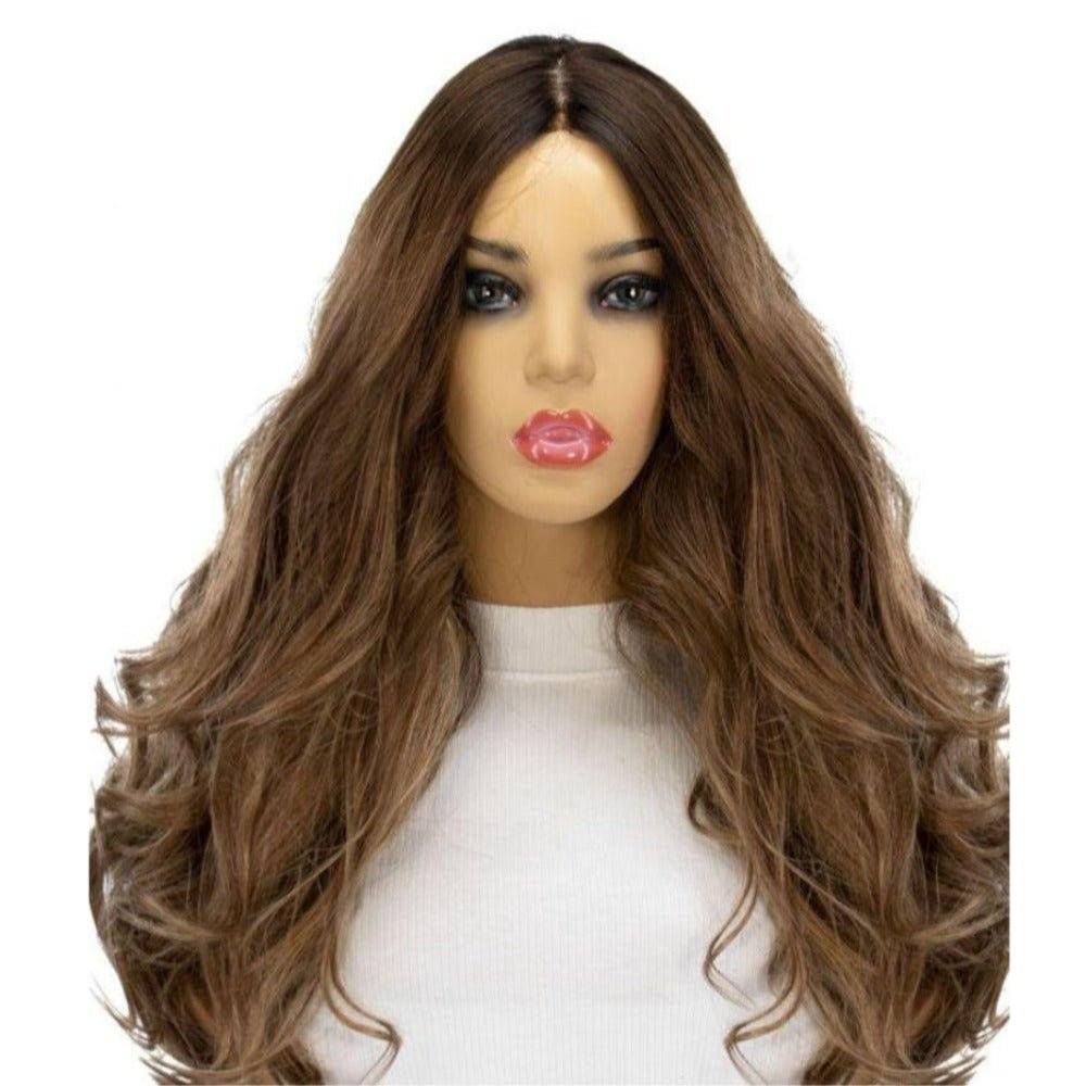 26" Amber Silk Top Wig Light Brown Babylight