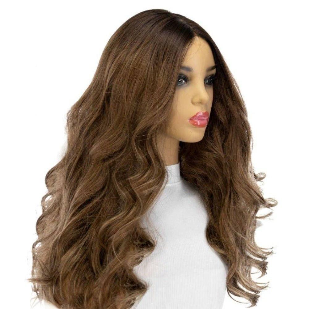 26" Amber Silk Top Wig Light Brown Babylight