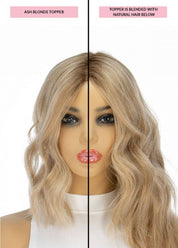 14" Topaz Lace Top Topper Ash Blonde