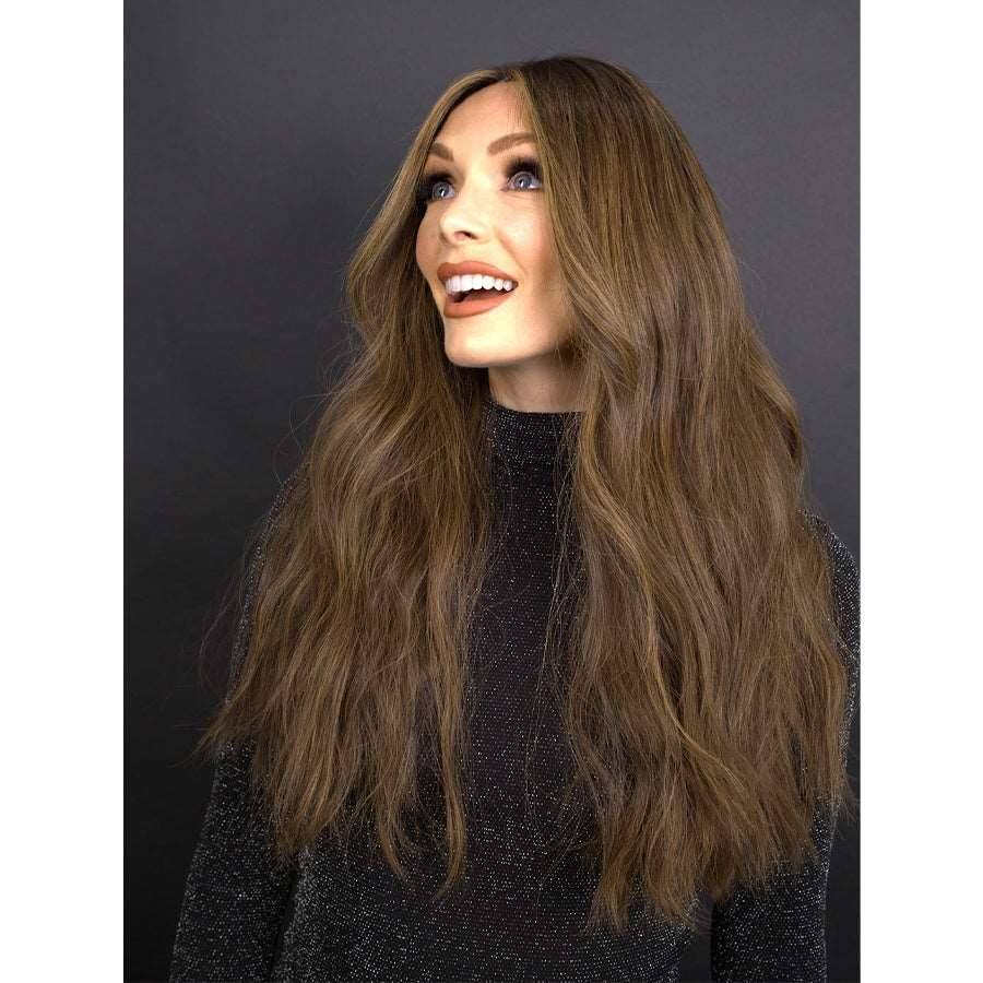 24” Divine Dark Brown w/ Highlights & Money Pieces