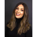 20" Divine Luxe Lace Top Wig #2 Neutral Dark Brown w/ Balayage and Rooting Color