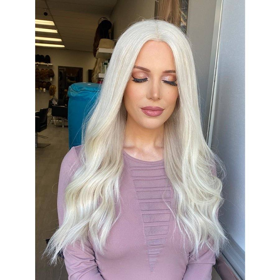 24" Divine Lace Top Wig Ice Blonde