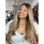 24" Divine Lace Top Wig Medium Blonde w/ Highlights & Full Rooting