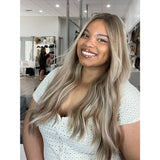 24" Divine Lace Top Wig Ashy Blonde w/ Highlights