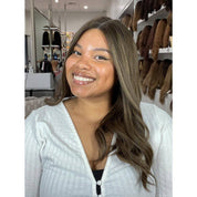 20" Divine Lace Top Wig Medium Brown w/ Highlights