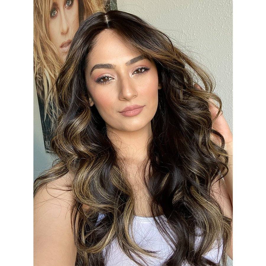 24" Luxe Silk Top Wig #1B Black w/ Balayage Color