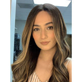 24" Divine Luxe Lace Top Wig #1B Black w/ Balayage Service