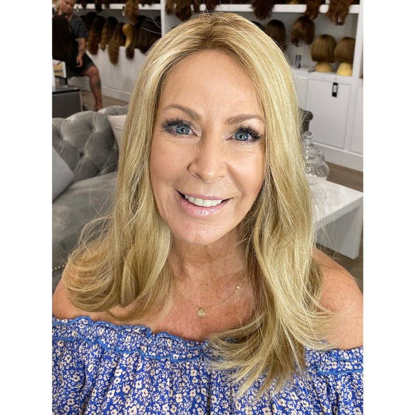 Grace Silk Top Wig Ash Blonde - 19" Nicole