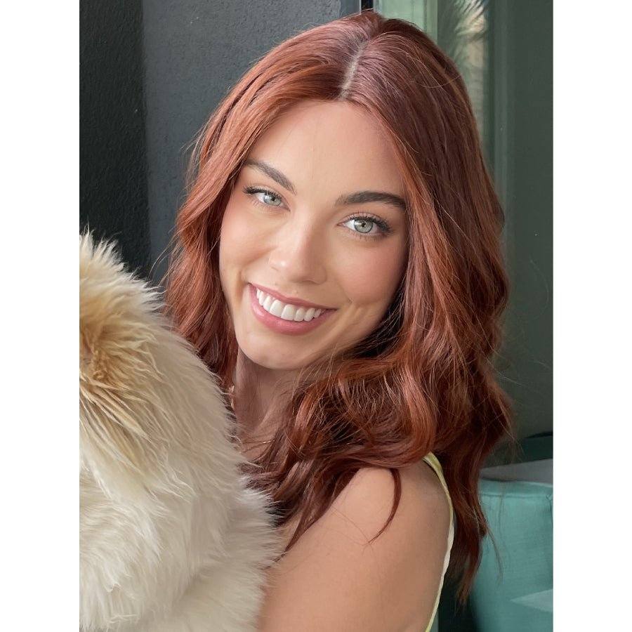 19" Nicole Silk Top Wig Ginger w/ Toning
