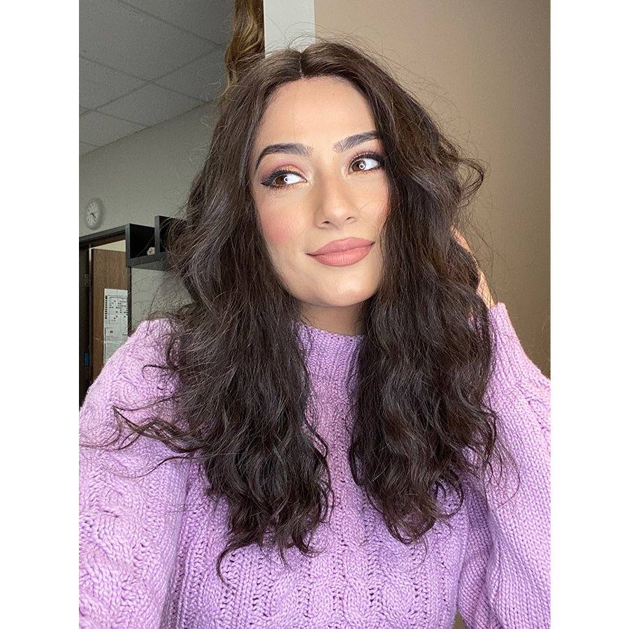 20" Divine Luxe Lace Top Wig #4 Dark Brown Wavy