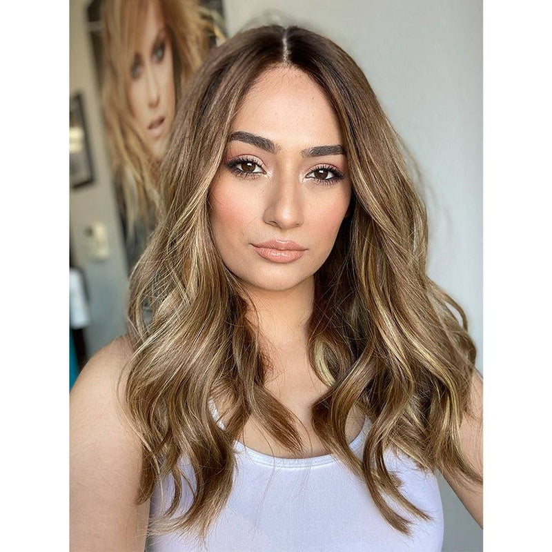 20" Divine Lace Top Wig Medium Blonde w/ Reverse Balayage
