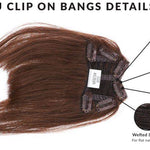 U-Clip on Bang Medium Blonde