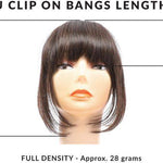 U-Clip on Bang Golden Blonde