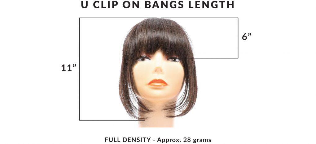 U-Clip on Bang Medium Blonde