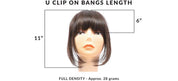 U-Clip on Bang Medium Blonde