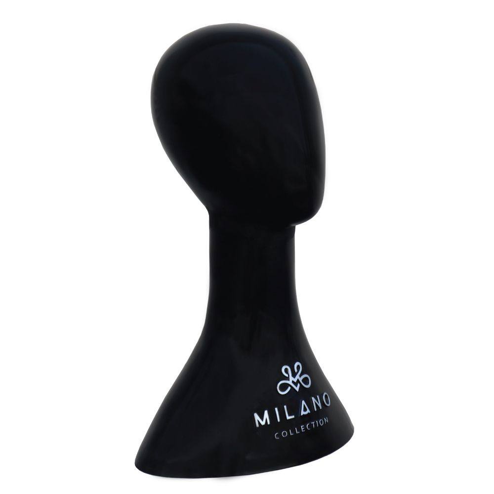 17" Black Abstract Mannequin Head