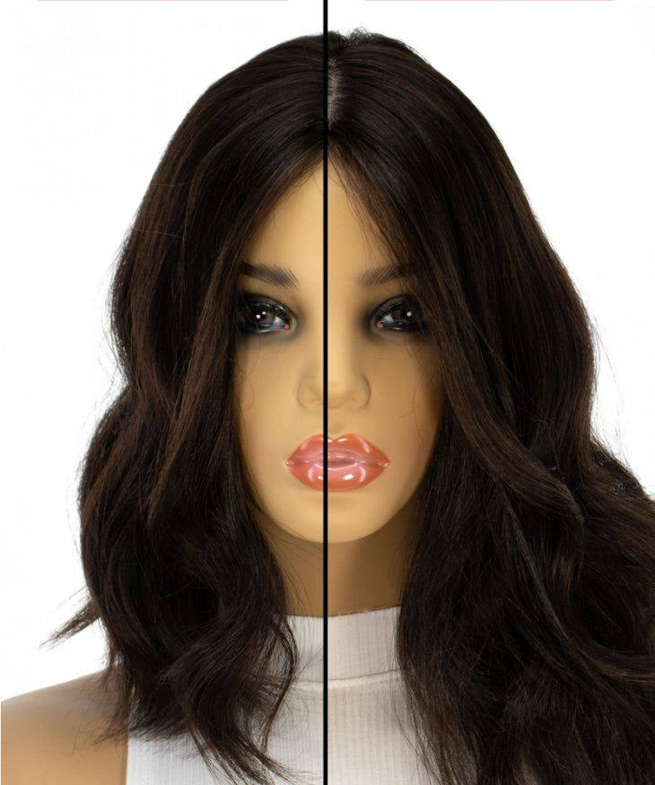 14" Emerald Silk Top Topper Soft Black