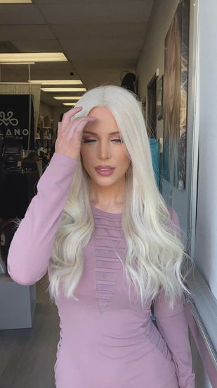 24" Divine Lace Top Wig Ice Blonde