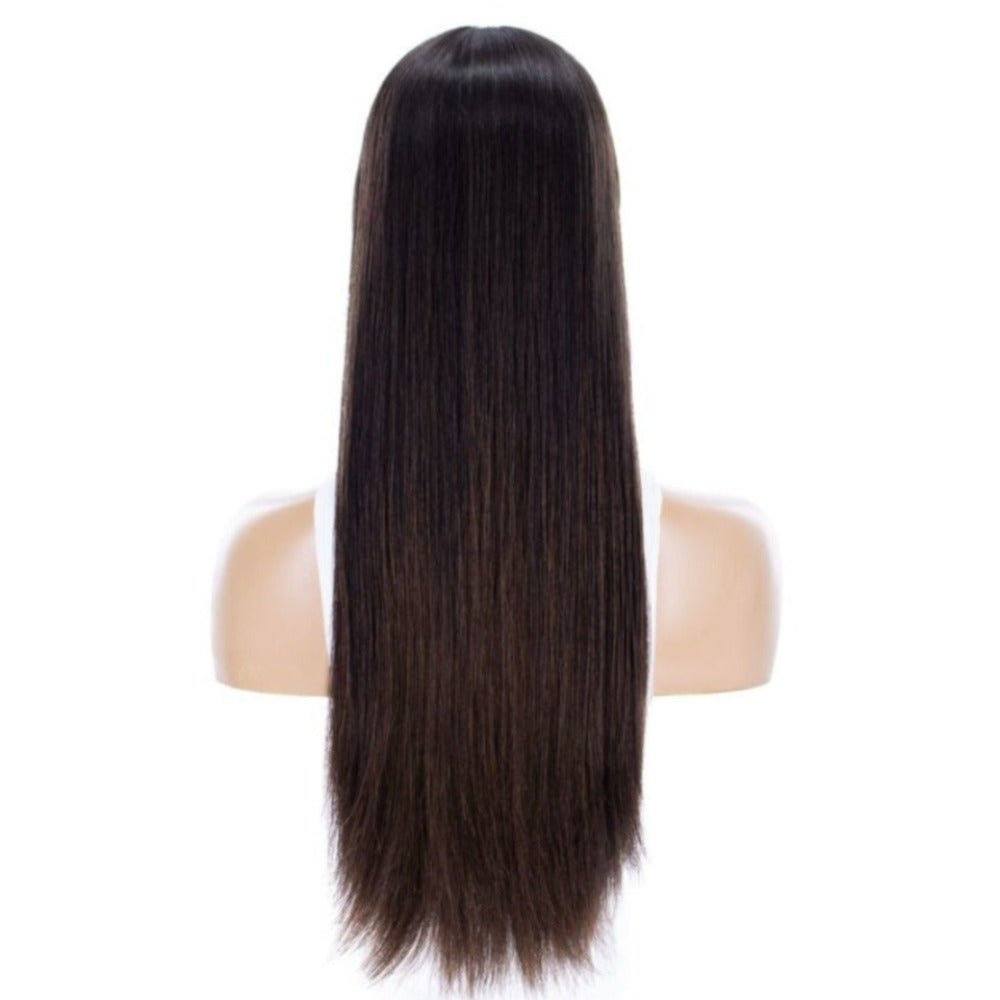24" Divine Lace Top Wig Dark Brown Balayage