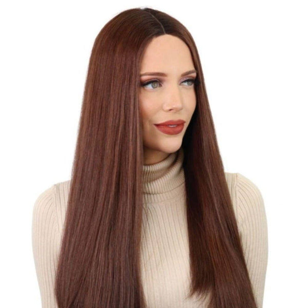 24" Divine Lace Top Wig Auburn