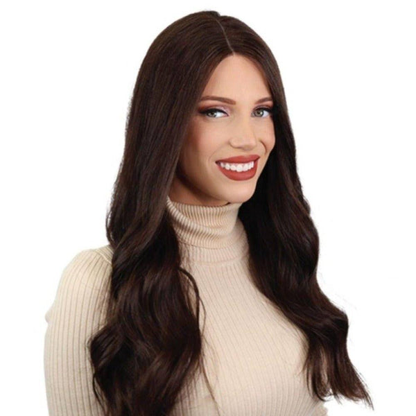 24" Divine Lace Top Wig Dark Brown