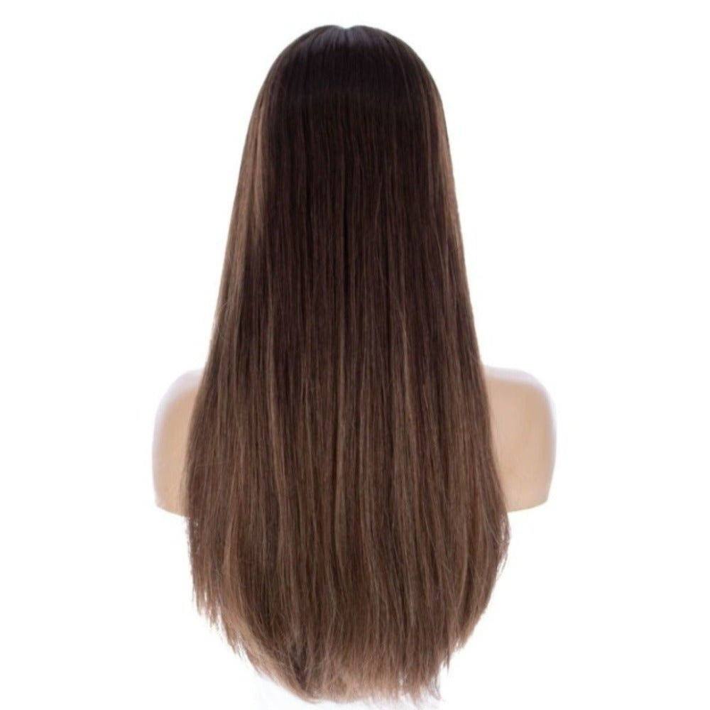 24" Divine Lace Top Wig Medium Brown Balayage