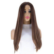 24" Divine Lace Top Wig Medium Brown Balayage