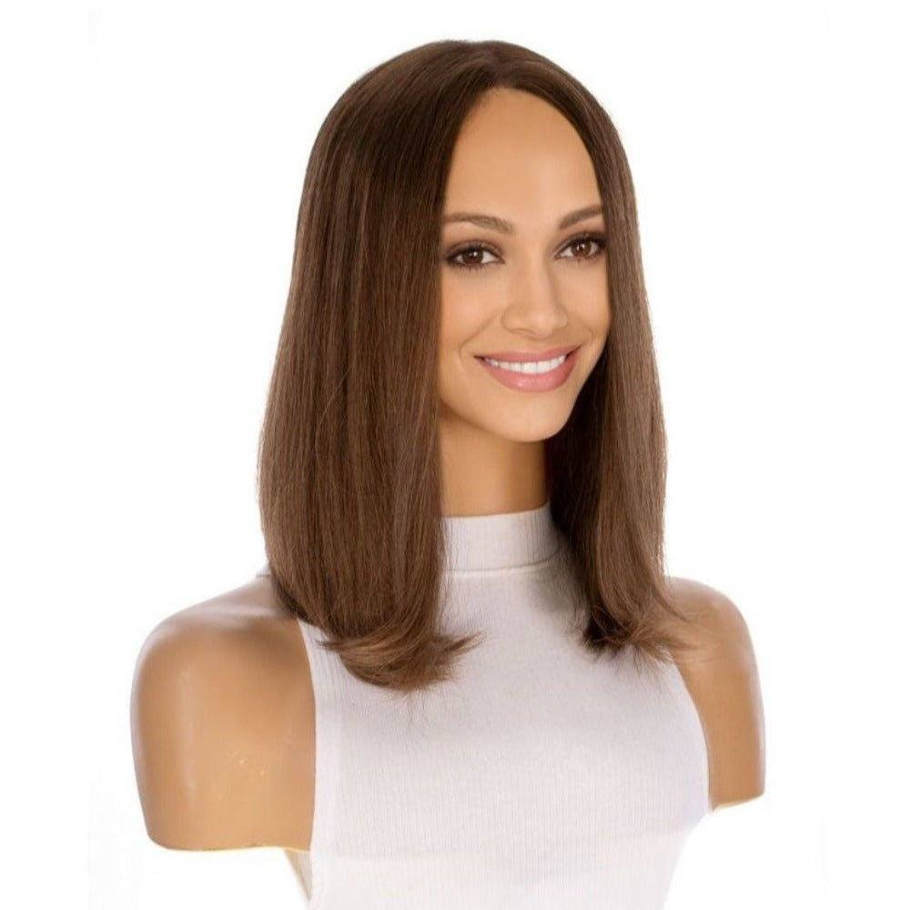 16" Luxe Silk Top Wig #12 Warm Light Brown