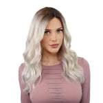 20" Divine Lace Top Wig Ice Blonde w/ Full Rooting