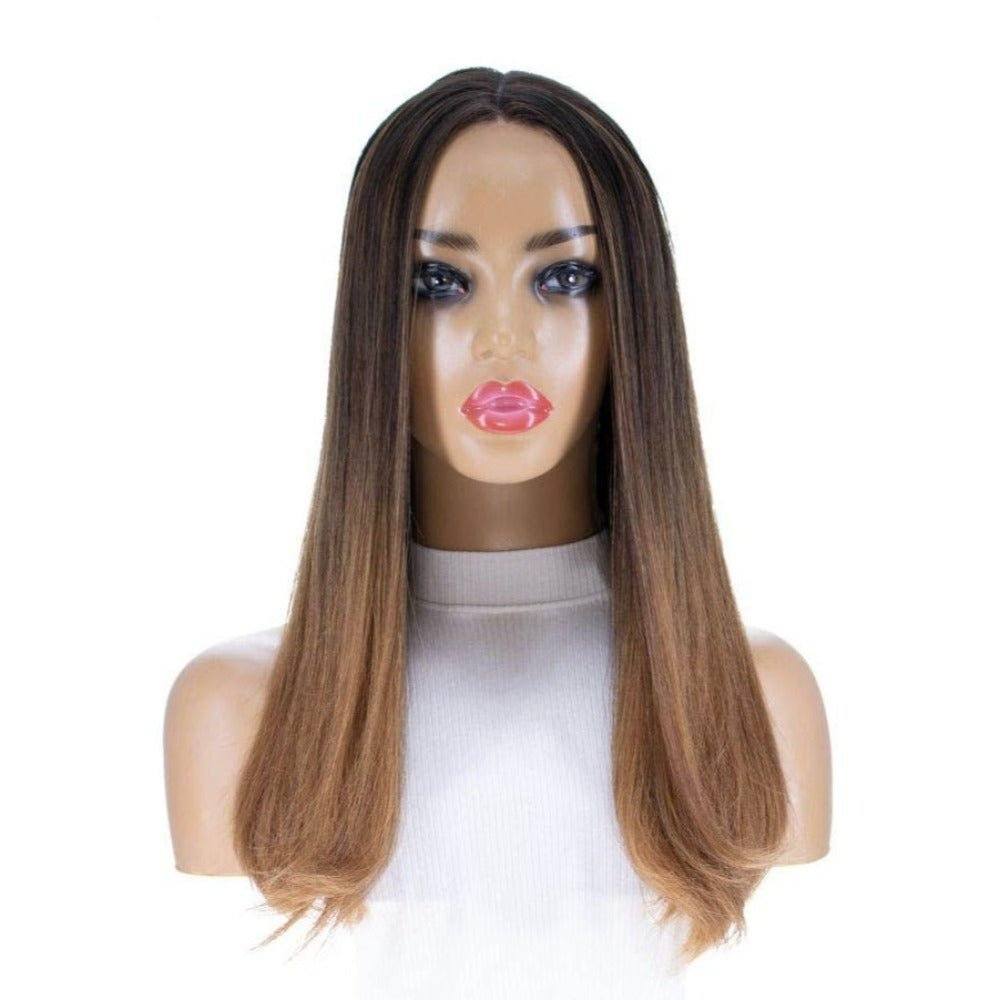 20" Divine Lace Top Wig Medium Brown Ombre