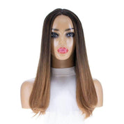 20" Divine Lace Top Wig Medium Brown Ombre