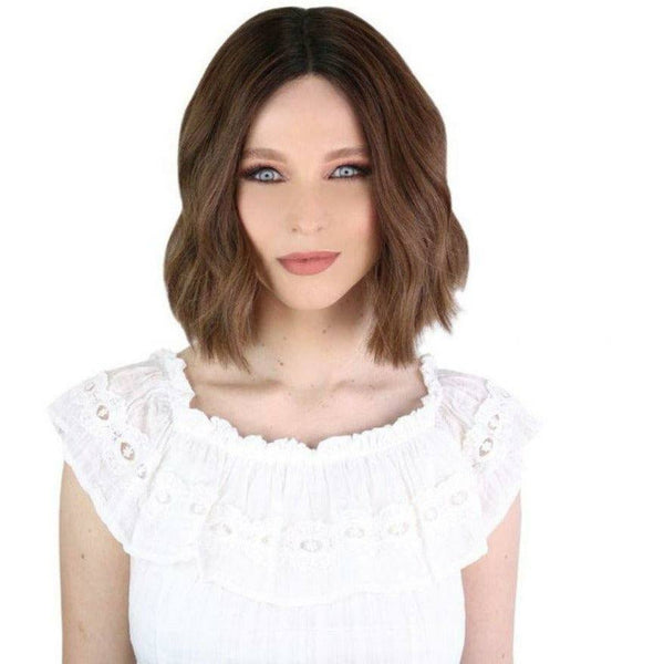 13" Divine Lace Top Wig Medium Brown Babylight w/ Full Rooting
