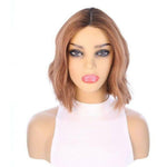 12" Divine Lace Top Wig Copper w/ Partial Rooting
