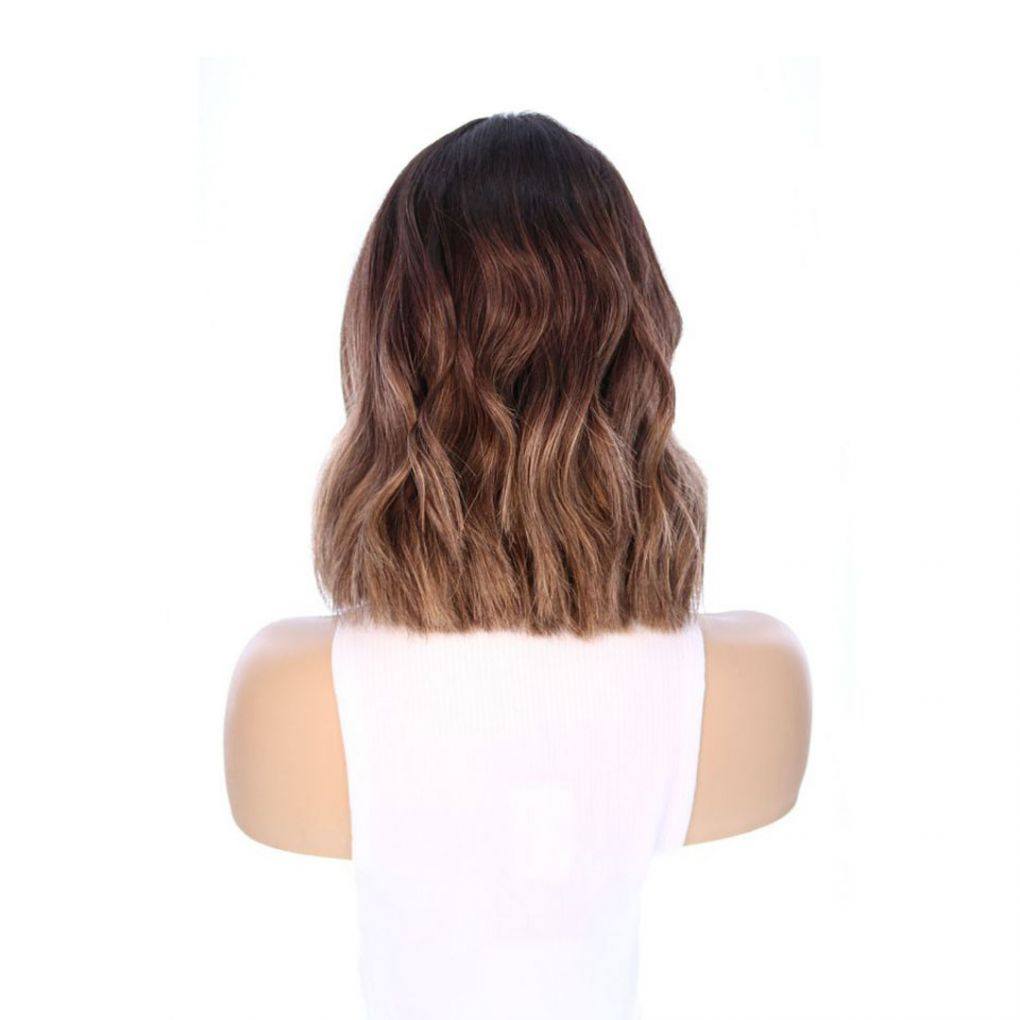 16" Divine Lace Top Wig Dark Brown Balayage w/ Rooting