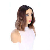 16" Divine Lace Top Wig Dark Brown Balayage w/ Rooting