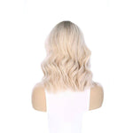 16" Divine Lace Top Wig Platinum Blonde w/ Full Rooting