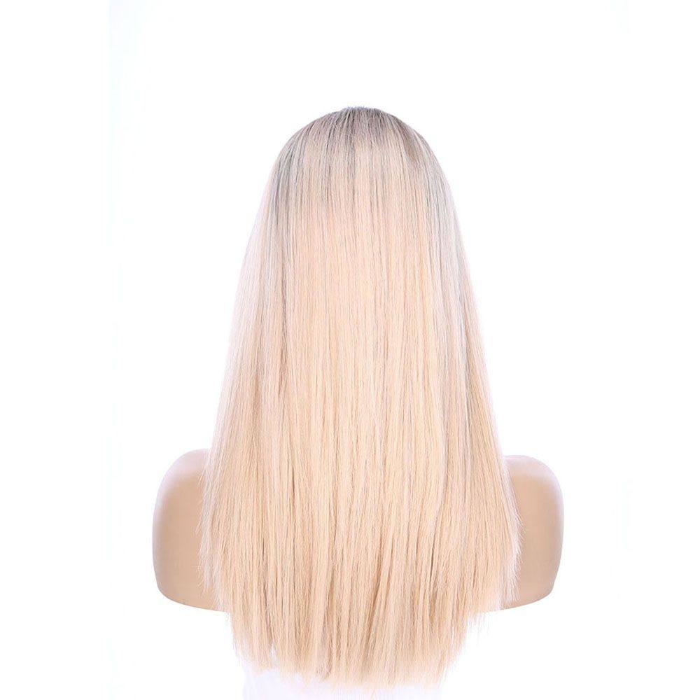 20" Divine Lace Top Wig Platinum Blonde w/ Rooting