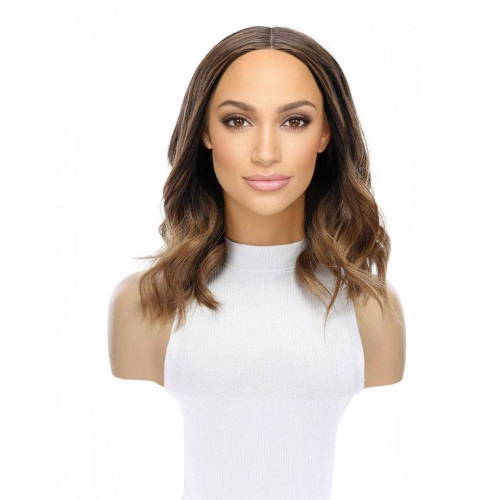 16" Divine Lace Top Wig Medium Brown Ombre