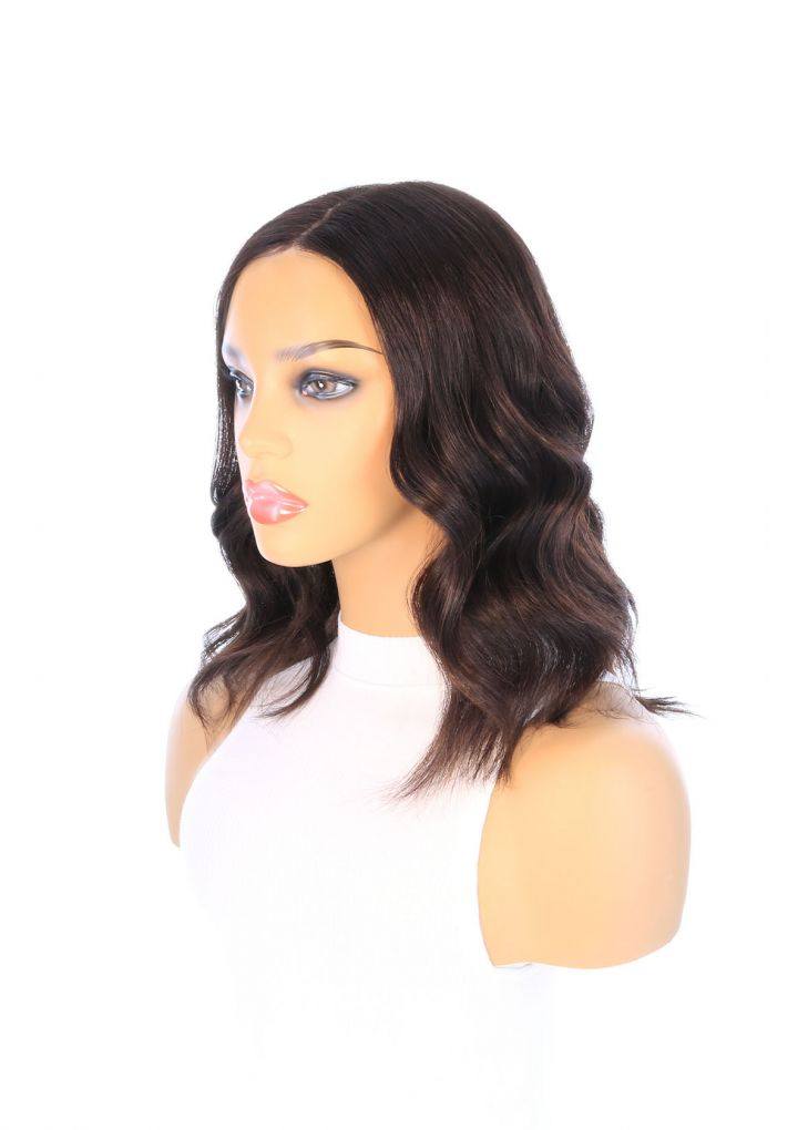 16" Divine Lace Top Topper Natural Black