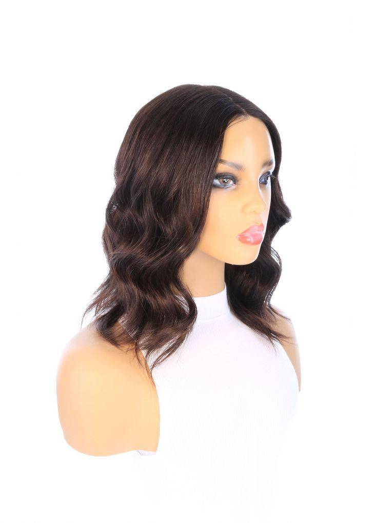 16" Divine Lace Top Topper Natural Black