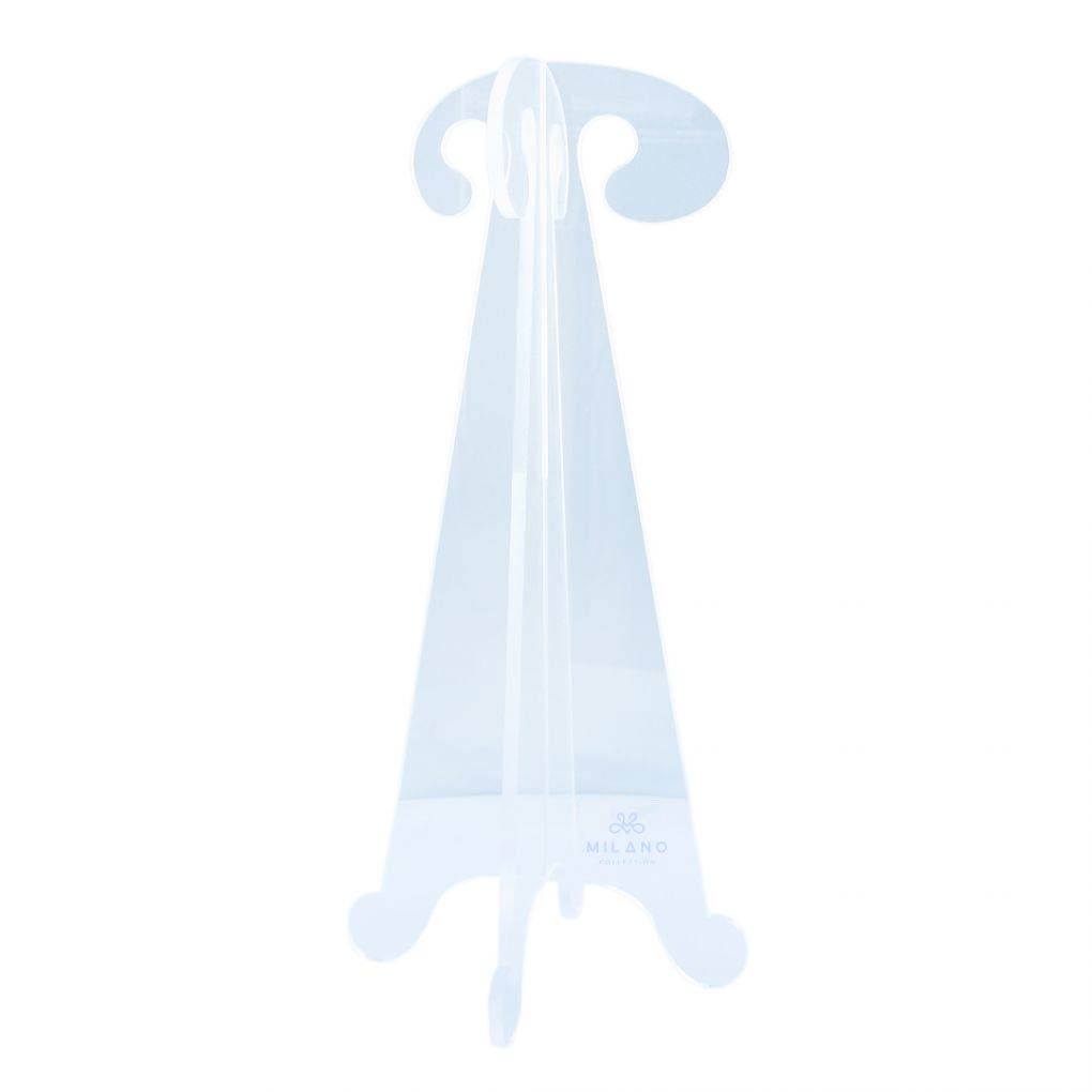 18" Collapsible Folding Clear Acrylic Wig Stand