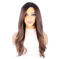 24" Gisele Silk Top Wig Dark Brown Balayage