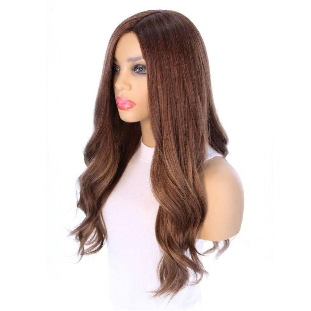 24" Gisele Silk Top Wig Medium Brown Babylight