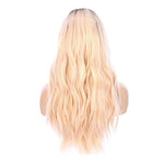 24" Gisele Silk Top Wig Platinum Blonde w/ Rooting