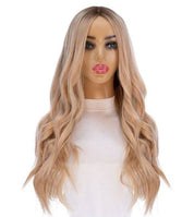 26" Ponytail Silk Top Wig Golden Blonde