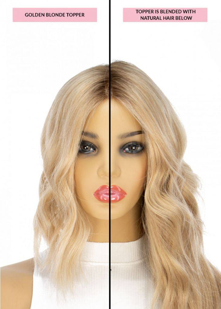 14" Topaz Lace Top Topper Golden Blonde